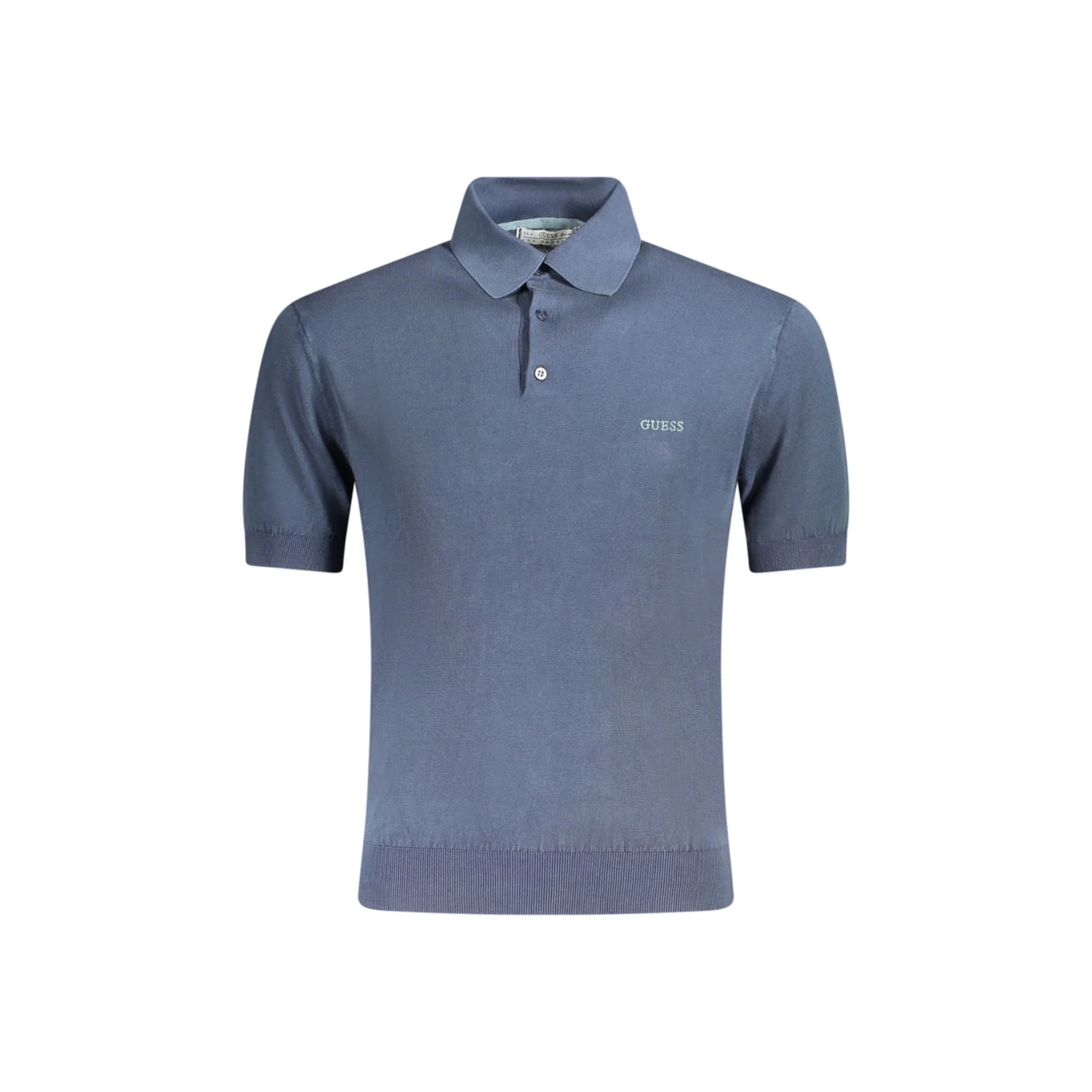 Guess Jeans Polo Maniche Corte Uomo Blu Ricamo Maglie - foto prodotto