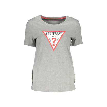 Guess Jeans T-Shirt Maniche Corte Donna Grigia Stampa Logo Grigio - foto prodotto
