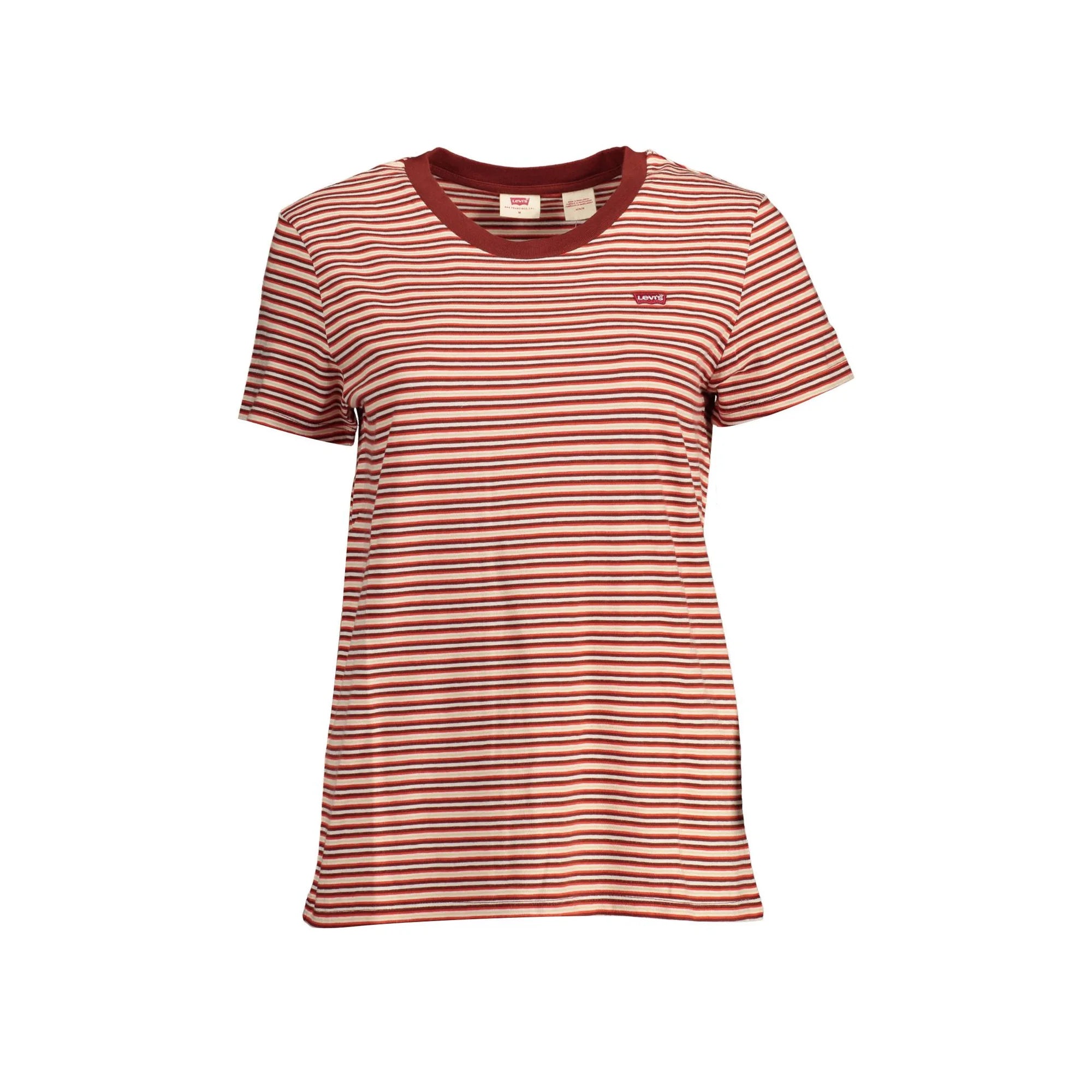 LEVI'S T-SHIRT MANICHE CORTE DONNA ROSSO