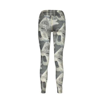 Fila Pantaloni Leggins Donna Nero Stampa Logo - vista 2