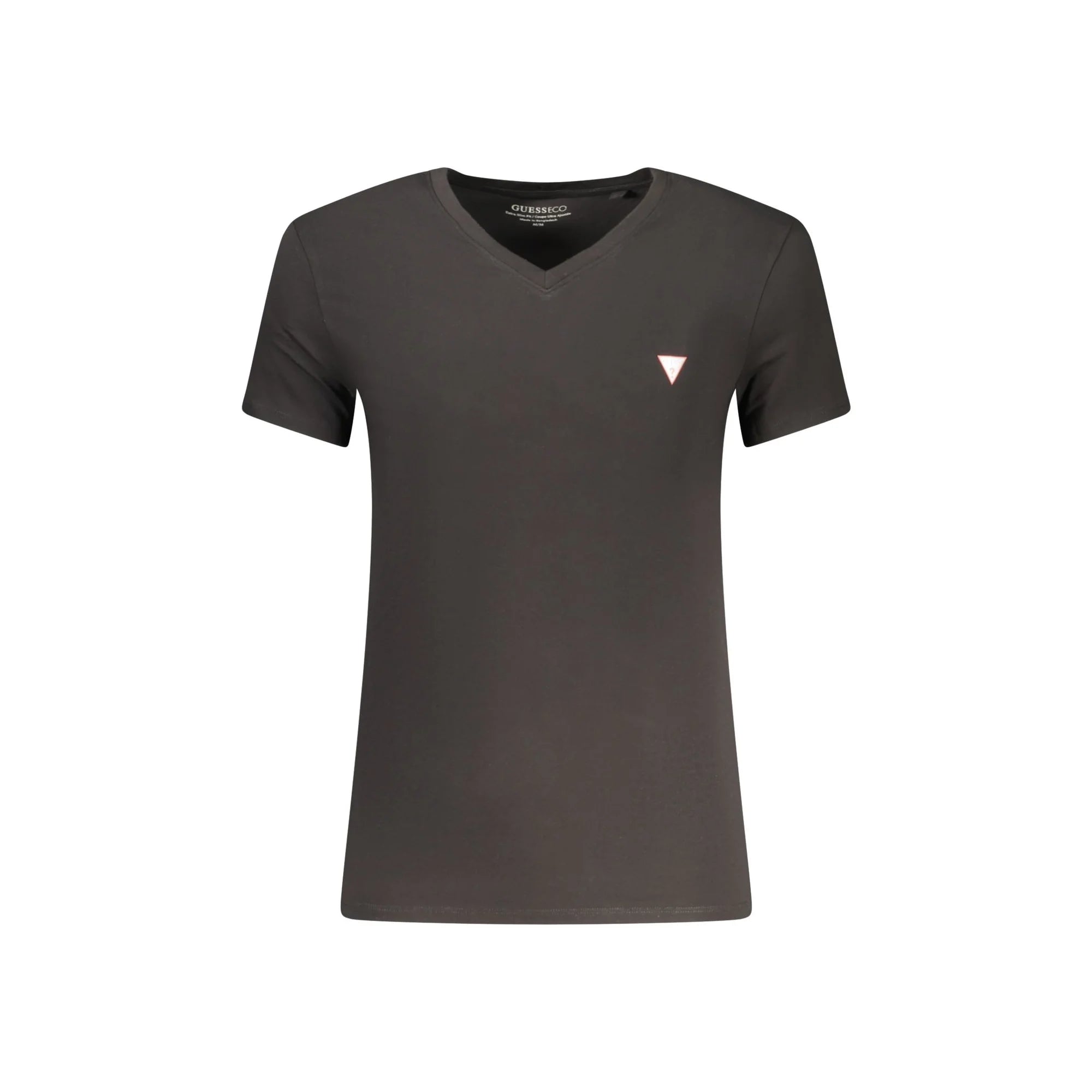 GUESS JEANS T-SHIRT MANICHE CORTE UOMO NERO