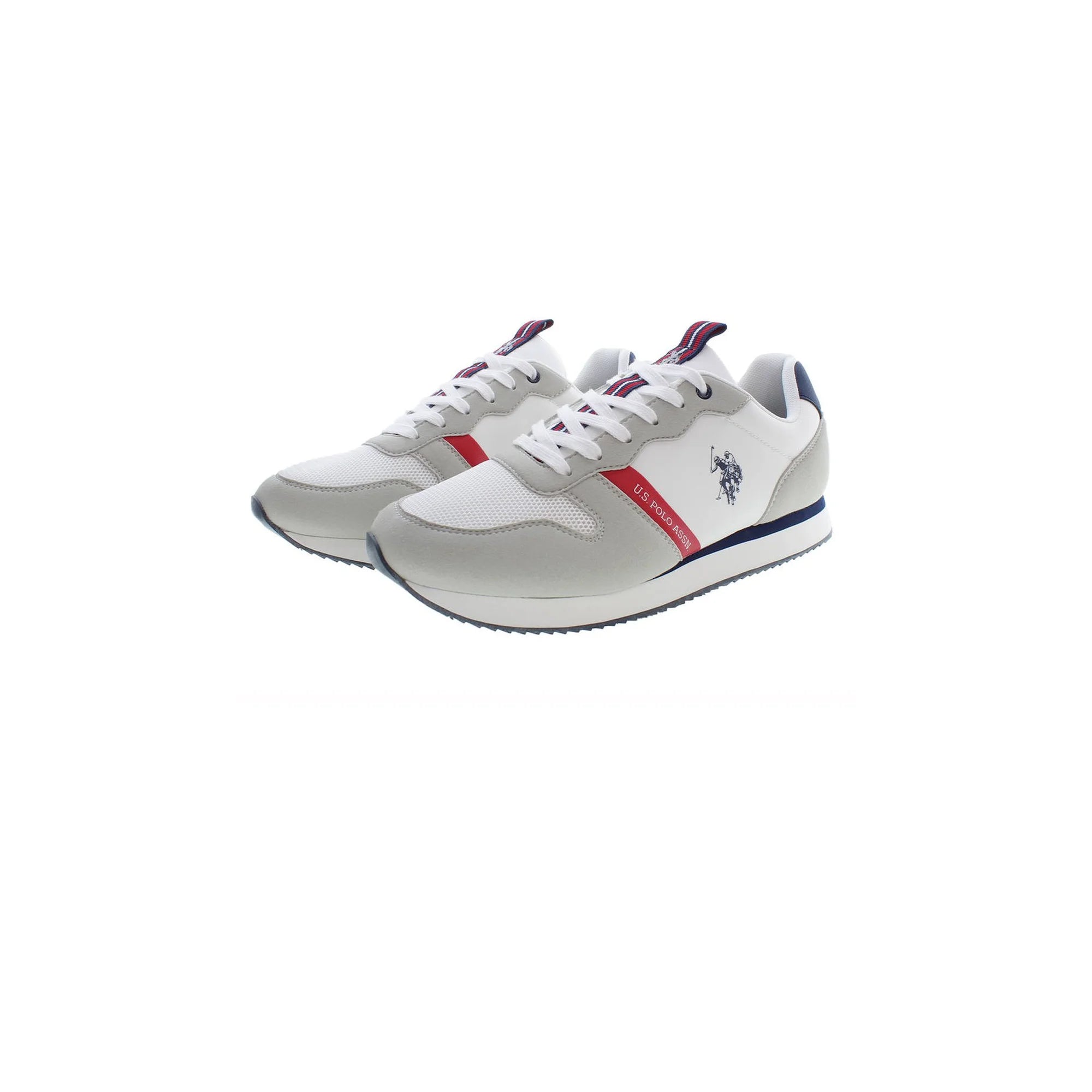 U.S. Polo Best Price Sneakers Uomo Bianche Dettagli a Contrasto bianco - vista 3