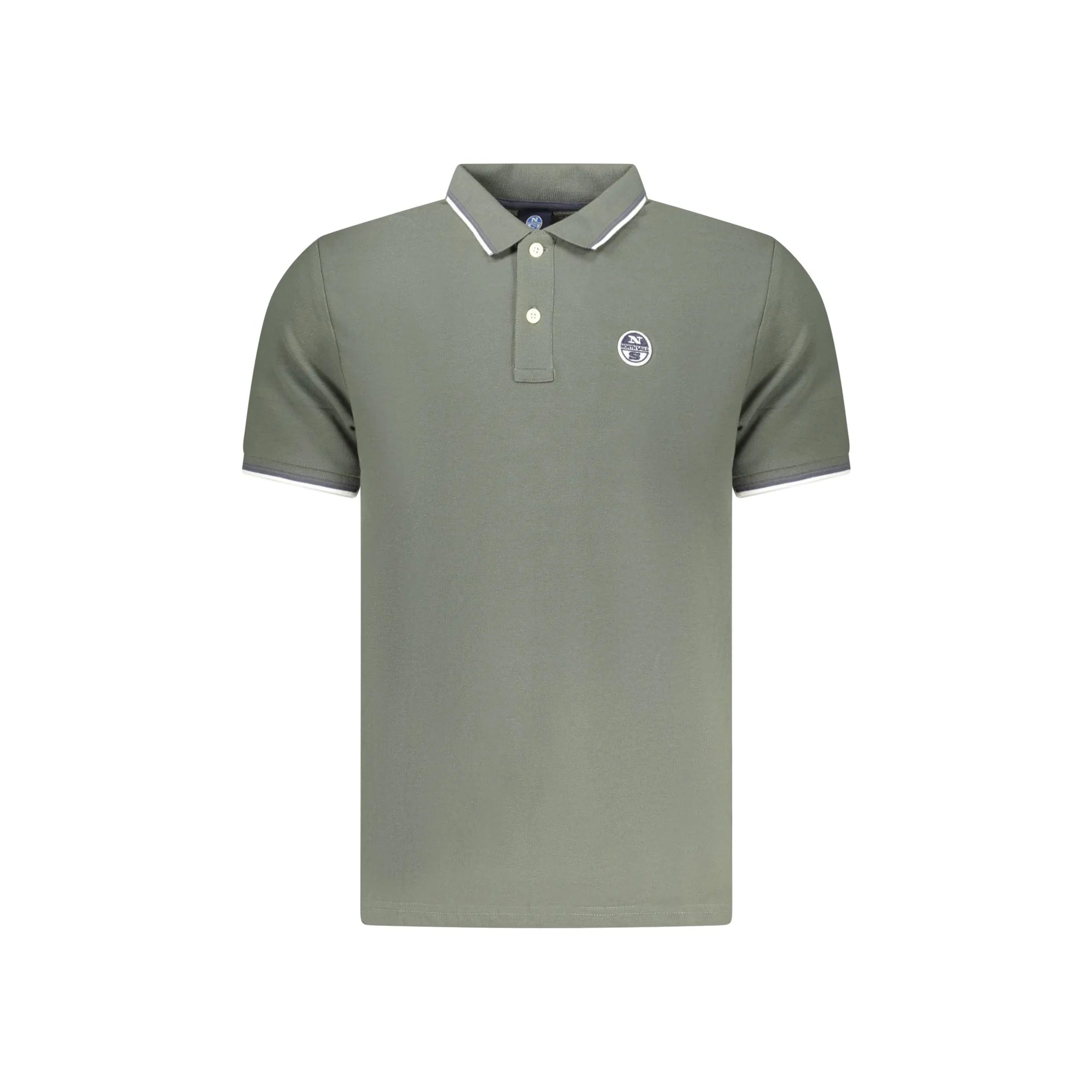 NORTH SAILS POLO MANICHE CORTE UOMO VERDE