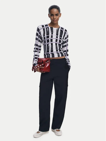 desigual maglione noruega 25wwjf41 nero regular fit 0000305498694 - immagine 2