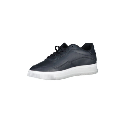 TOMMY HILFIGER Scarpe Sneakers Uomo Blu con Dettagli a Contrasto e Ricamo - vista 3