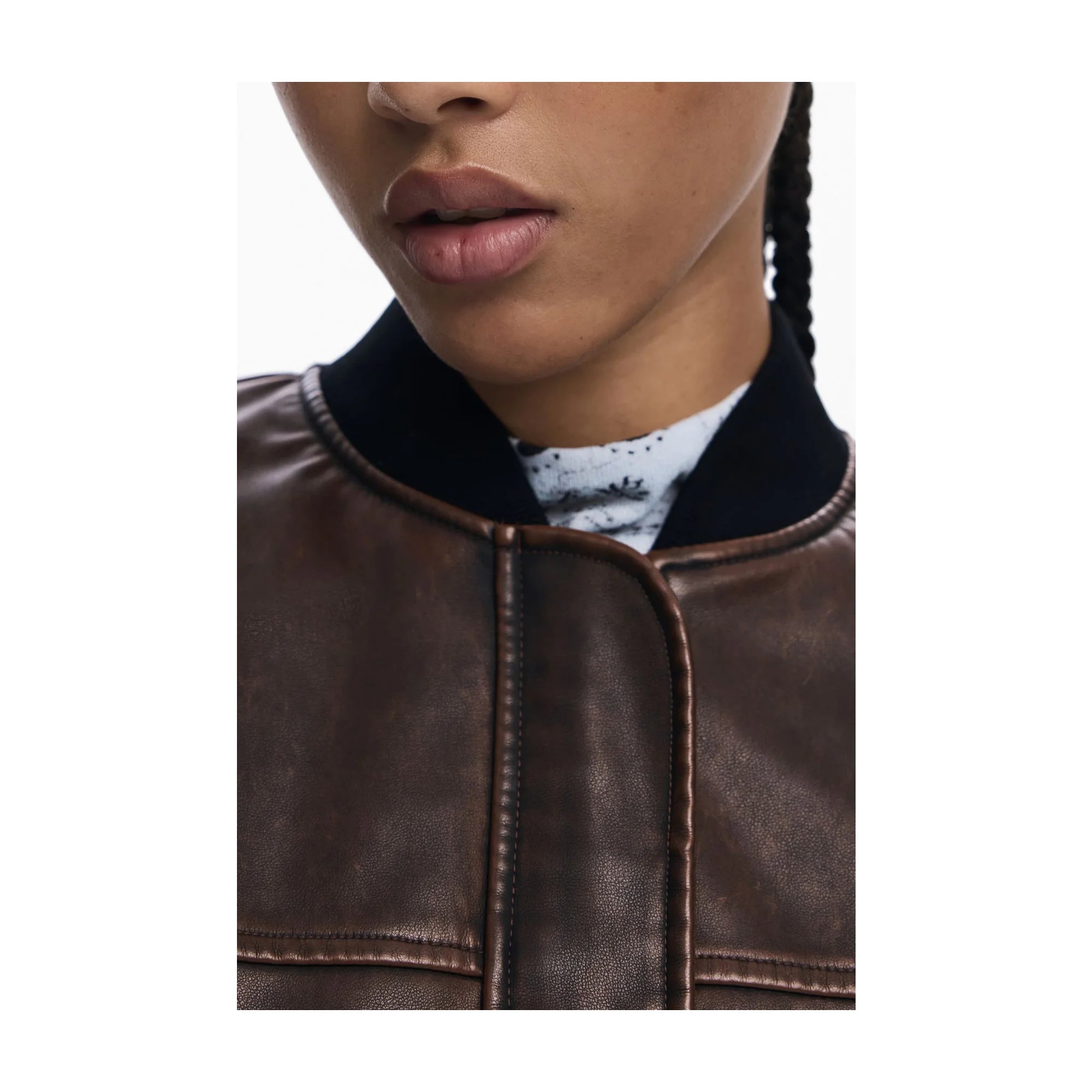 DESIGUAL PONCHO DONNA MARRONE