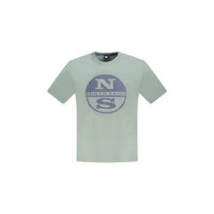 North Sails T-Shirt Maniche Corte Uomo Verde Stampa Logo
