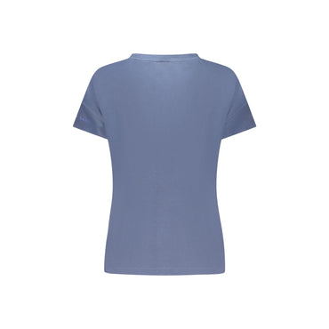 North Sails T-Shirt Maniche Corte Donna Blu Stampa in Rilievo - vista 2