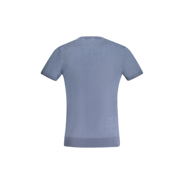 Guess Jeans Maglia Uomo Blu Ricamo Maglie - vista 2