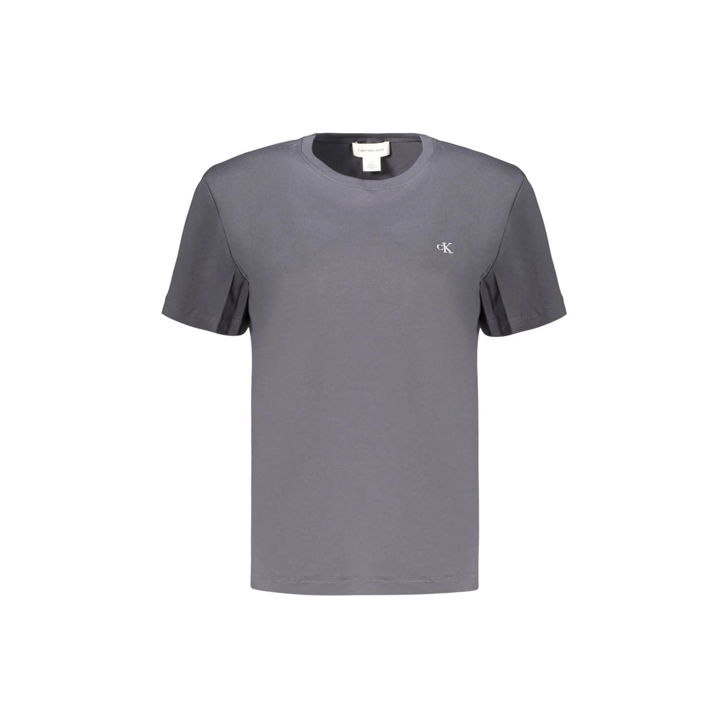 CALVIN KLEIN T-SHIRT MANICHE CORTE DONNA GRIGIO