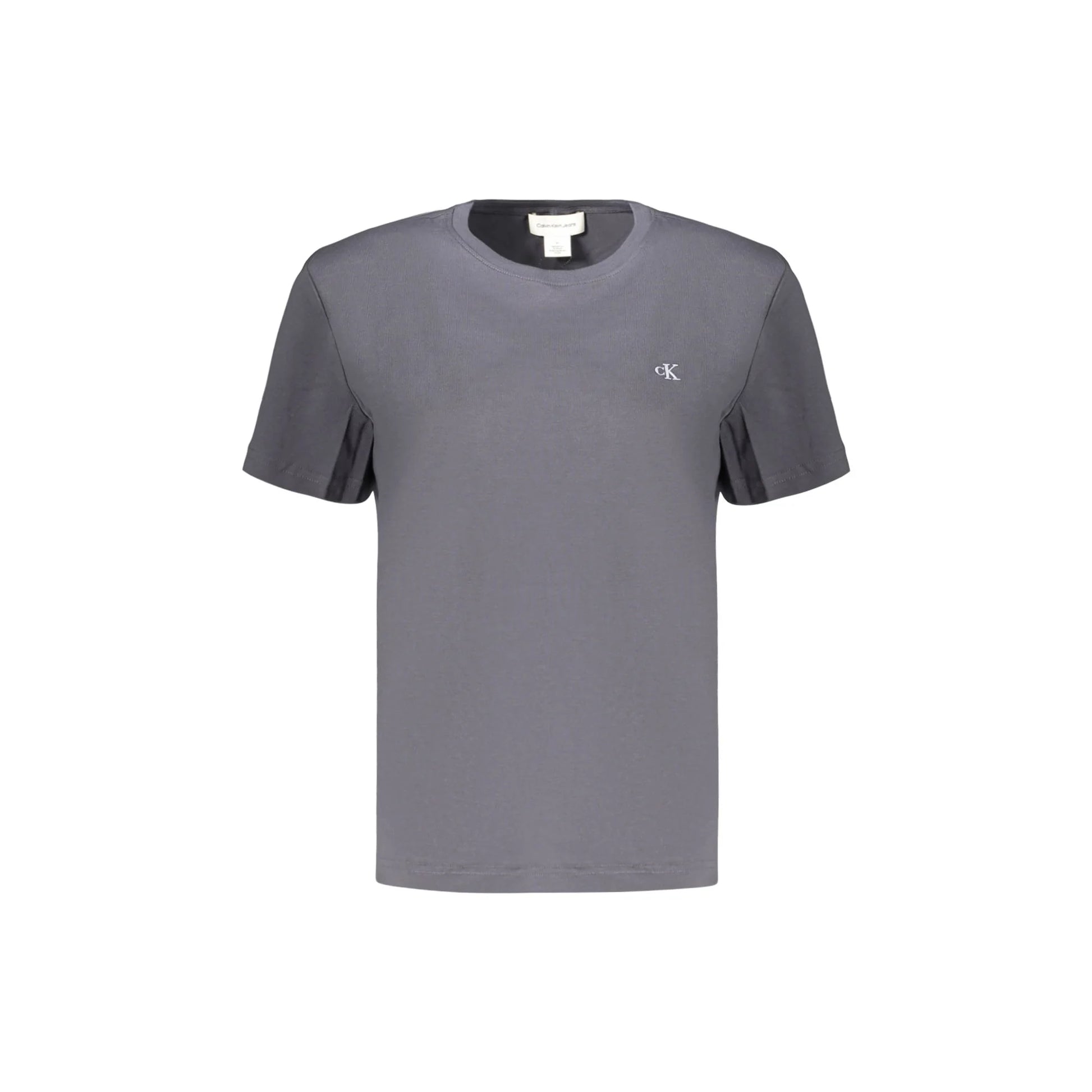 CALVIN KLEIN T-SHIRT MANICHE CORTE DONNA GRIGIO