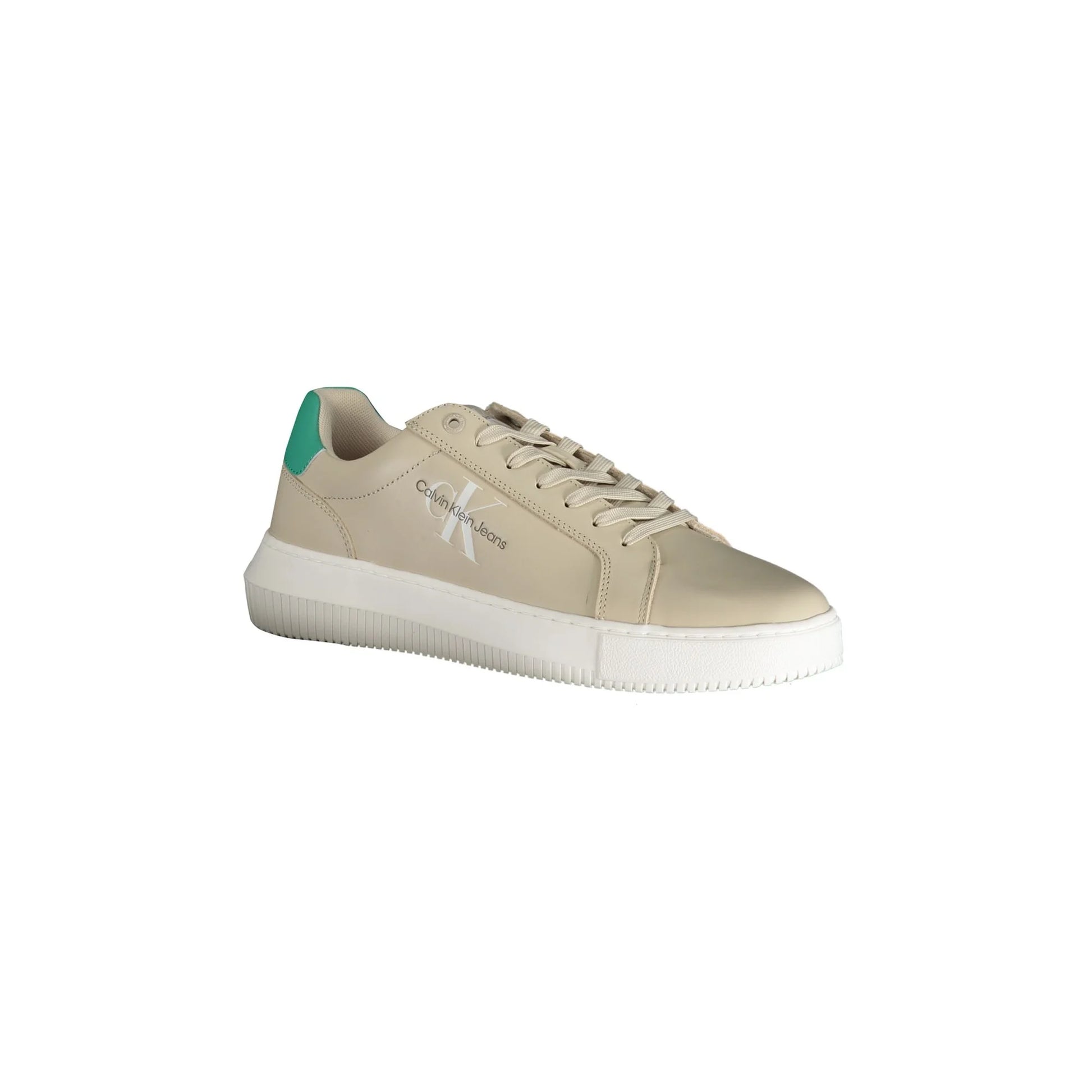 CALVIN KLEIN Scarpe Sneakers Uomo Beige con Dettagli a Contrasto - vista 2