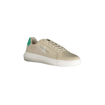 CALVIN KLEIN Scarpe Sneakers Uomo Beige con Dettagli a Contrasto - vista 2