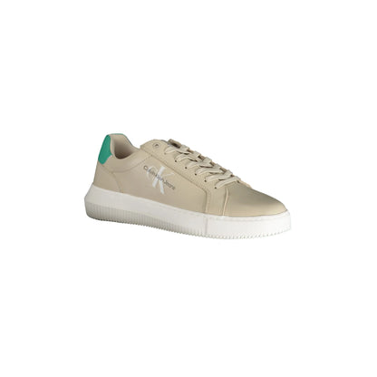 CALVIN KLEIN Scarpe Sneakers Uomo Beige con Dettagli a Contrasto - vista 2