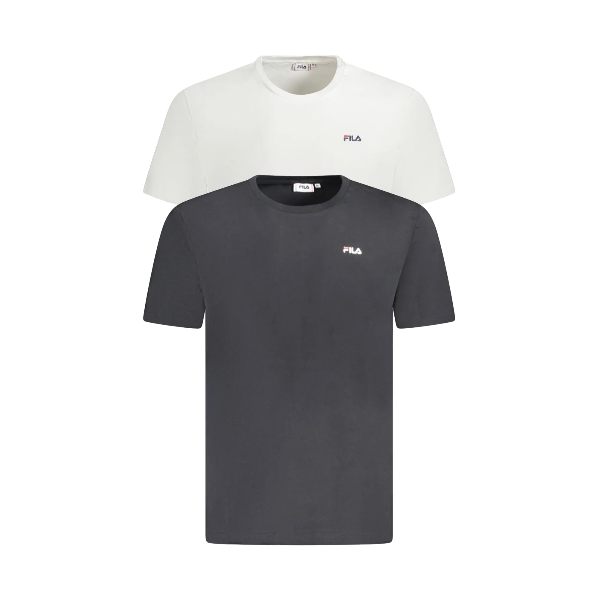 Fila T-Shirt Maniche Corte Uomo Bianca Stampa Logo Bianco - foto prodotto