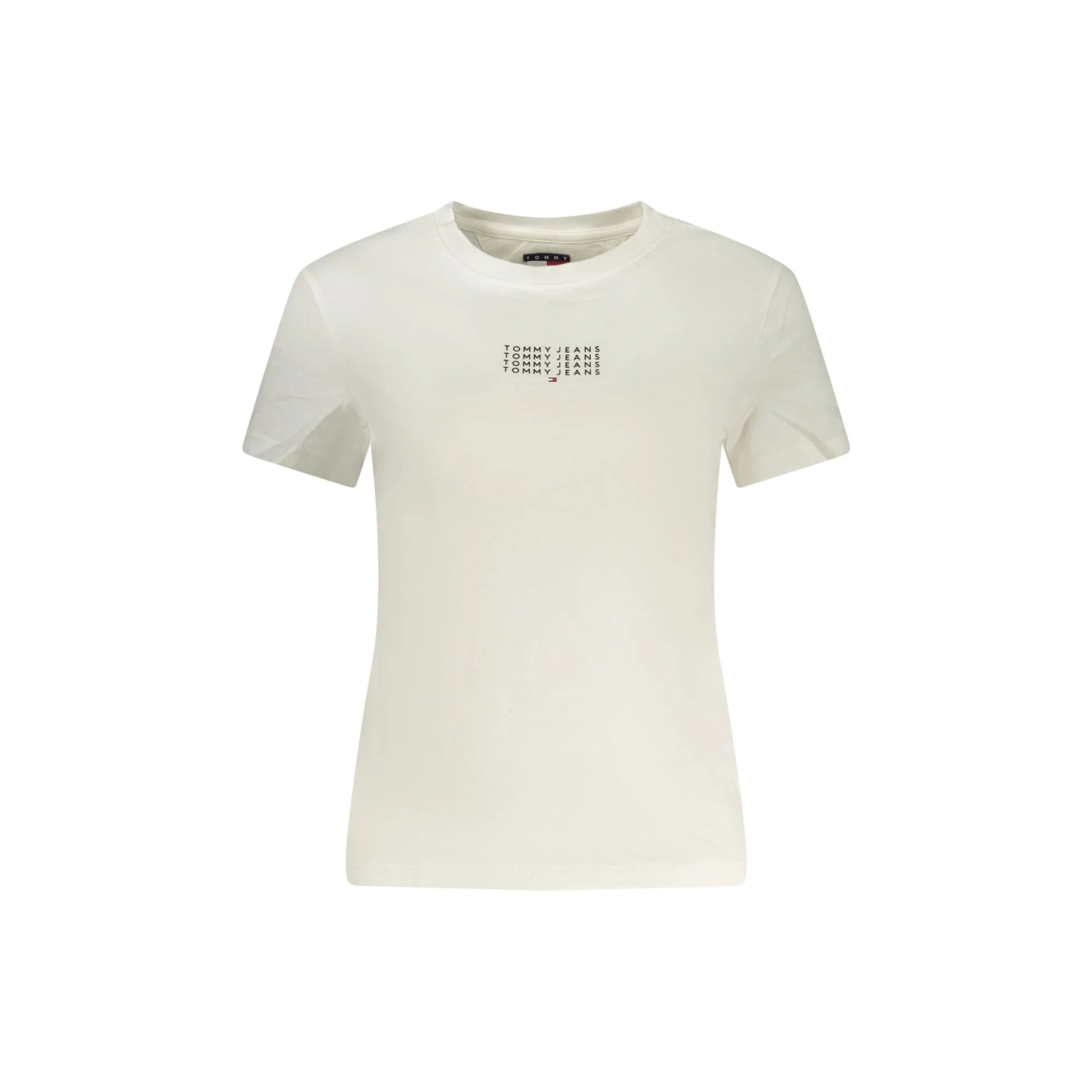 TOMMY HILFIGER T-SHIRT MANICHE CORTE DONNA BIANCO