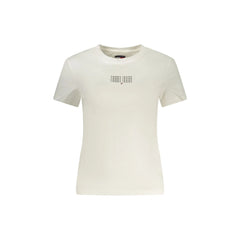 Tommy Hilfiger Short Sleeve T-Shirt Women White Logo Print