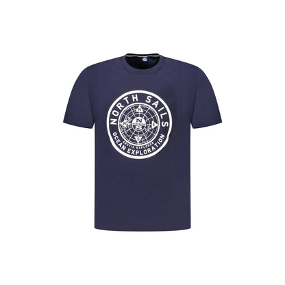 North Sails T-Shirt Uomo Blu Maniche Corte Stampa Logo - foto prodotto