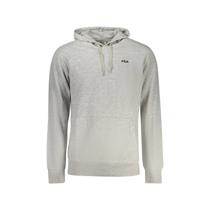 Fila Felpa Uomo Grigia Cappuccio Garzata Ricamo Logo Felpe Grigio - foto prodotto
