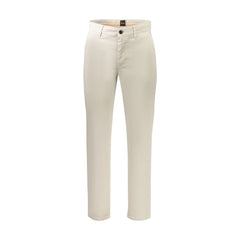 Boss Pantaloni bărbați bej Tapered Fit Logo