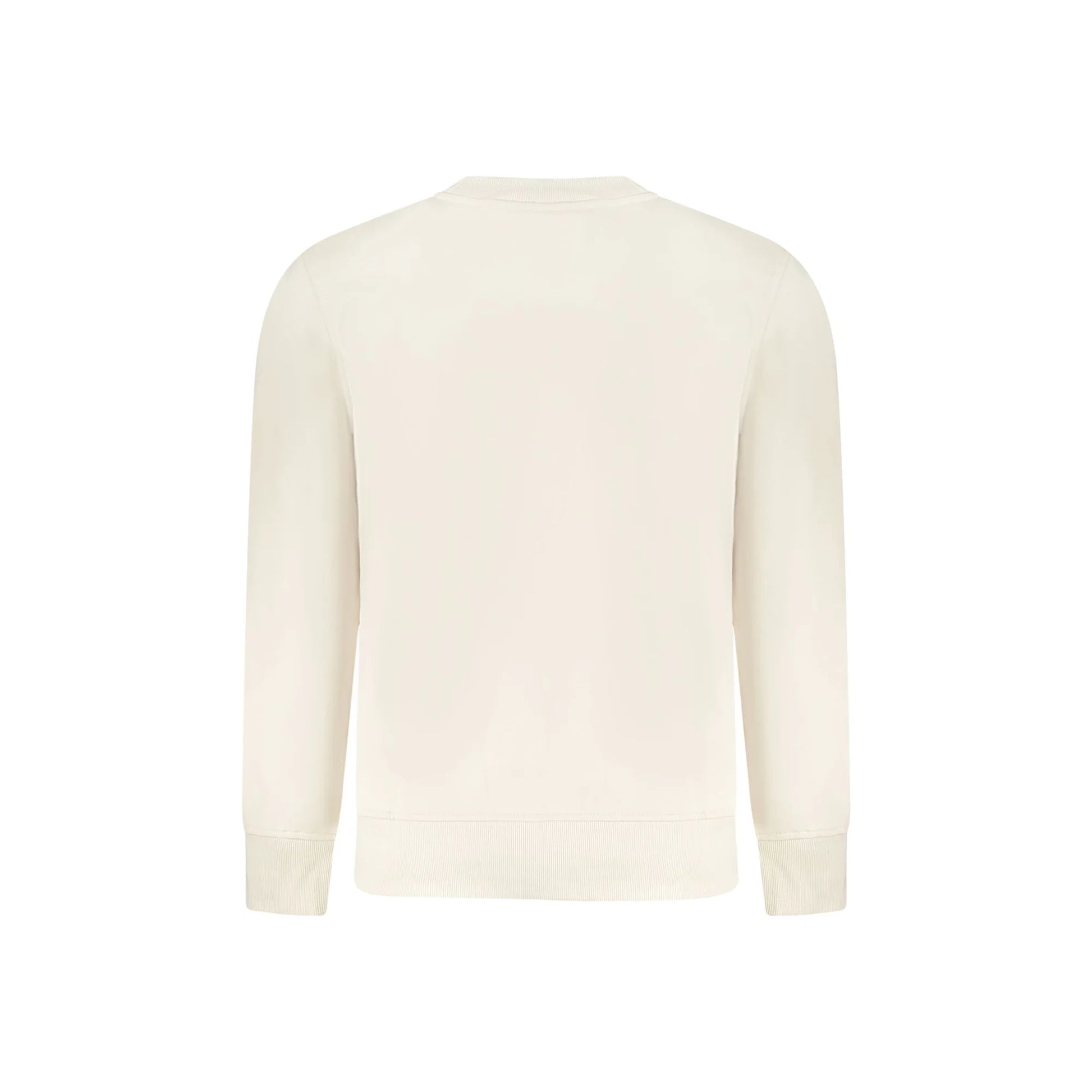 Calvin Klein Felpa Maniche Lunghe Uomo Beige Stampa Logo Felpe - vista 2