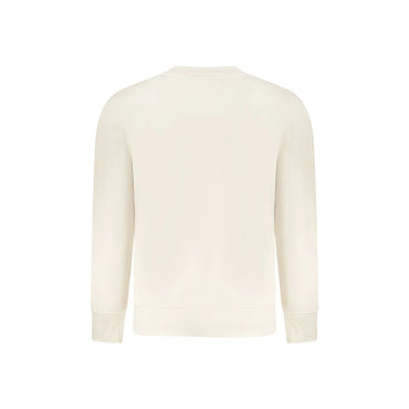 Calvin Klein Felpa Maniche Lunghe Uomo Beige Stampa Logo Felpe - vista 2