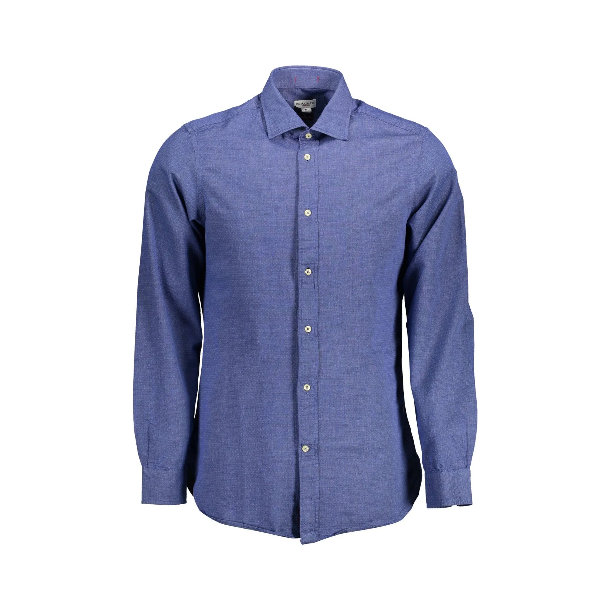 U.S. Polo Camicia Maniche Lunghe Uomo Blu Ricamo Camicie - foto prodotto