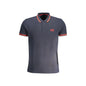 Cavalli Class Polo Uomo Blu Maniche Corte Cotone Ricamo Logo - foto prodotto