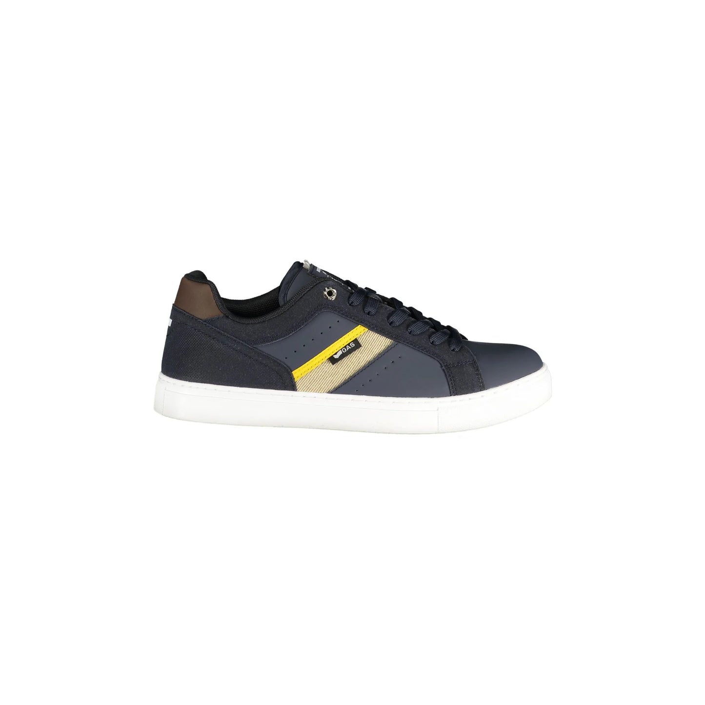 Gas Sneakers Uomo Blu Lacci Plantare Removibile Logo - foto prodotto