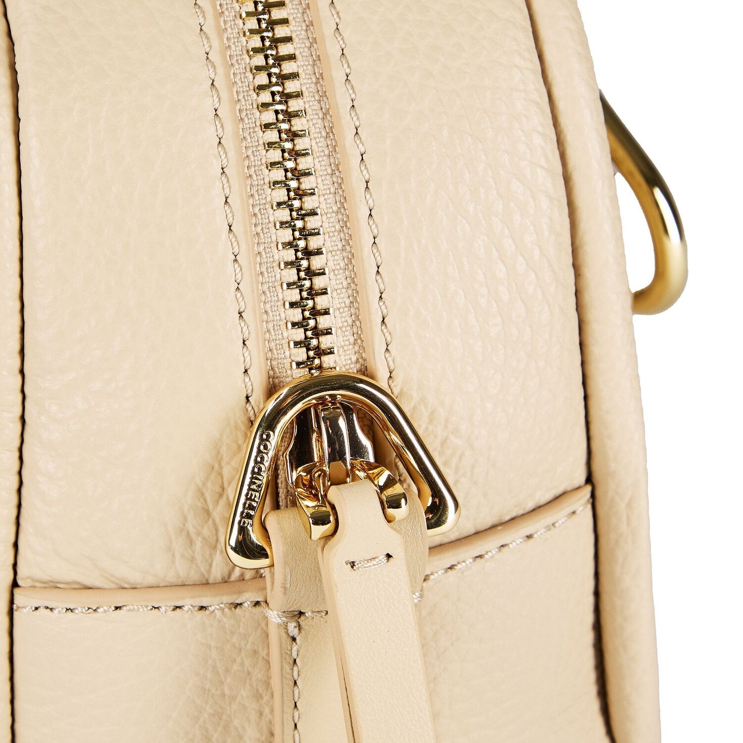 Coccinelle Borsa a Spalla Pelle Donna Beige Logo Borse - vista 4