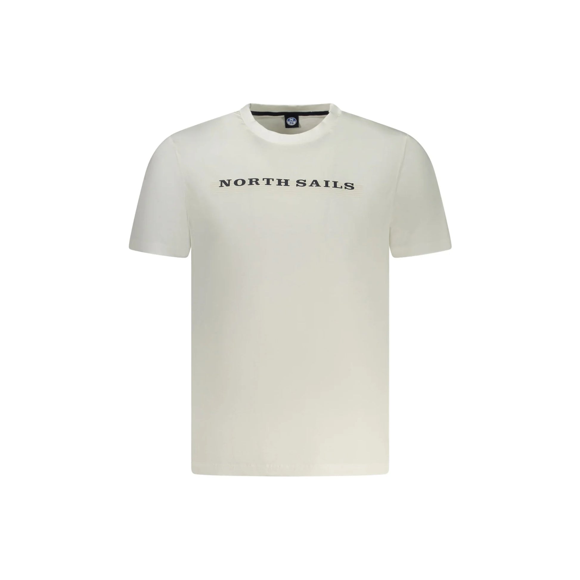 North Sails T-Shirt Uomo Bianca Maniche Corte Stampa Logo Bianco - foto prodotto