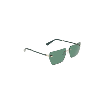 Calvin Klein Occhiali da Sole Uomo Verde Lente Quadrata Logo - vista 3