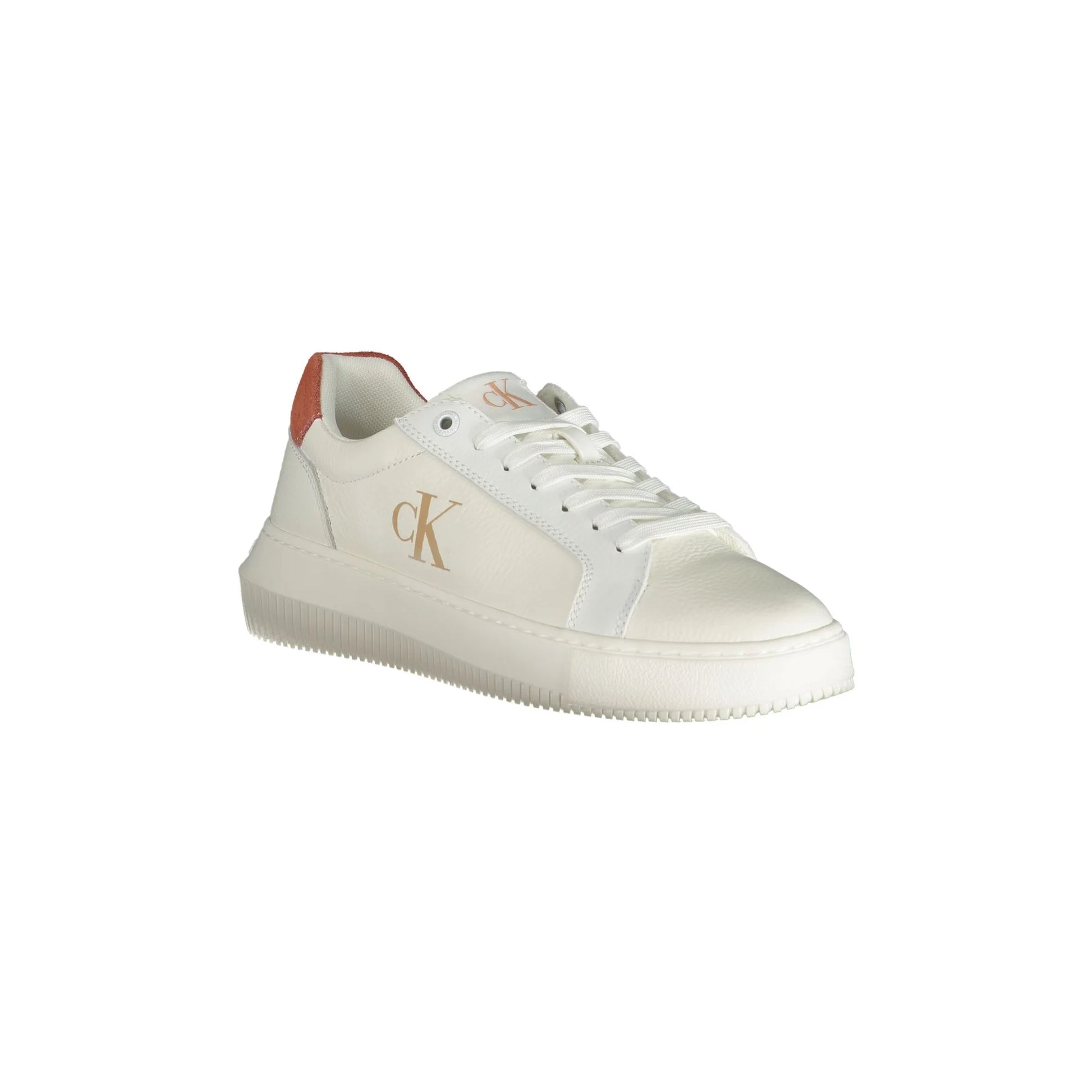 CALVIN KLEIN Scarpe Sneakers Donna Bianche con Dettagli Rosa bianco - vista 2