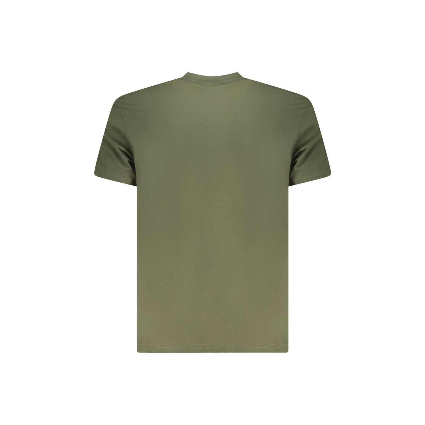 Fila T-Shirt Maniche Corte Uomo Verde Stampa Logo - vista 2