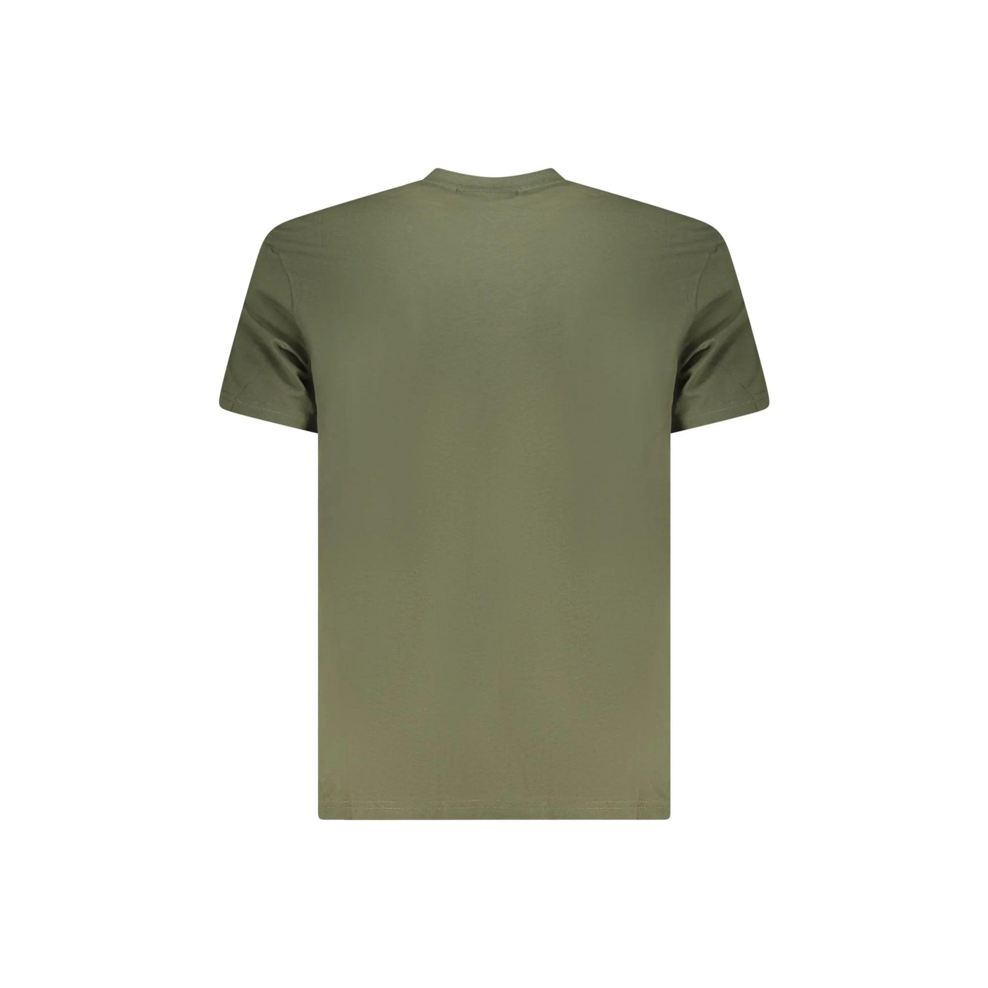 Fila T-Shirt Maniche Corte Uomo Verde Stampa Logo - vista 2