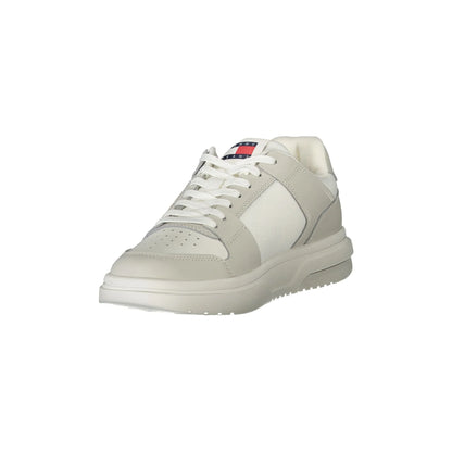 TOMMY HILFIGER Scarpe Sneakers Donna Bianche con Dettagli Grigi bianco - vista 3