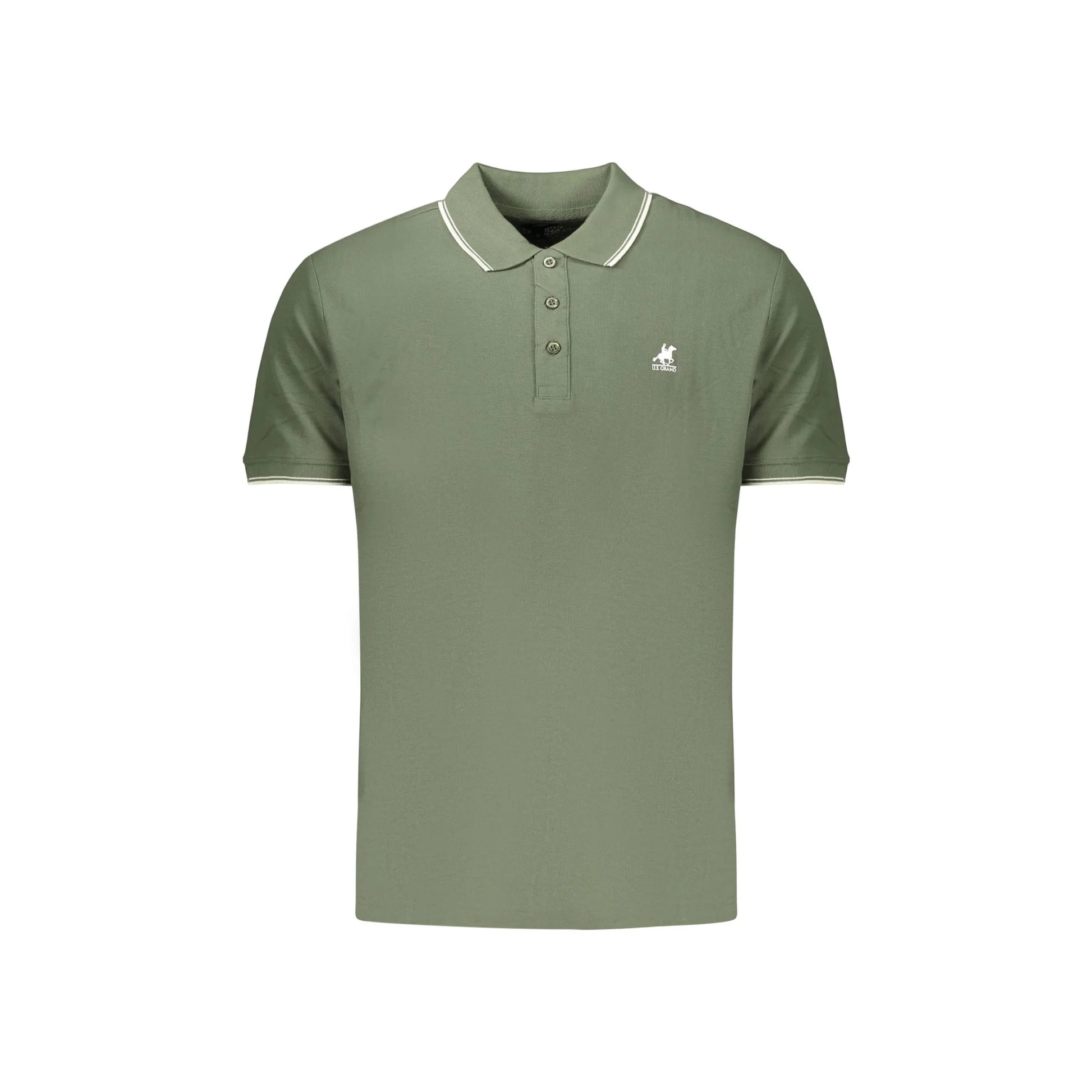 U.S. GRAND POLO MANICHE CORTE UOMO VERDE