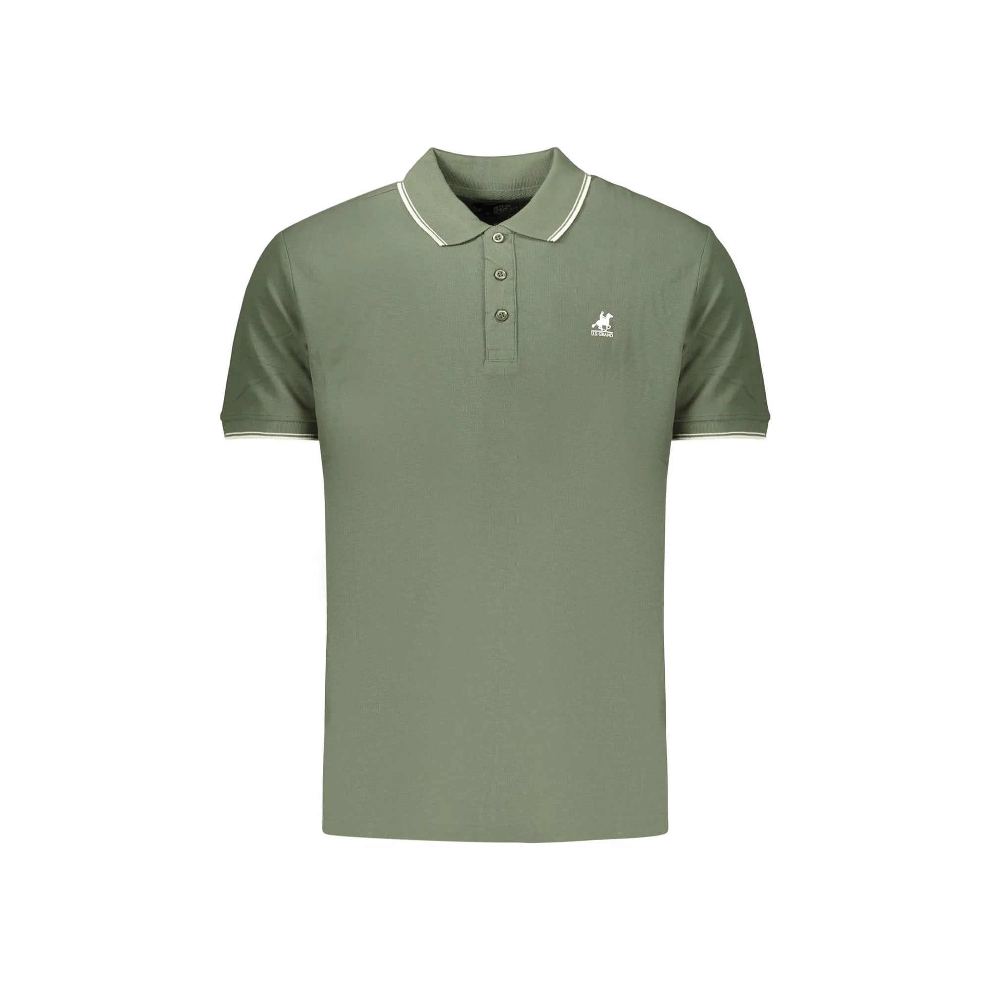 U.S. GRAND POLO MANICHE CORTE UOMO VERDE