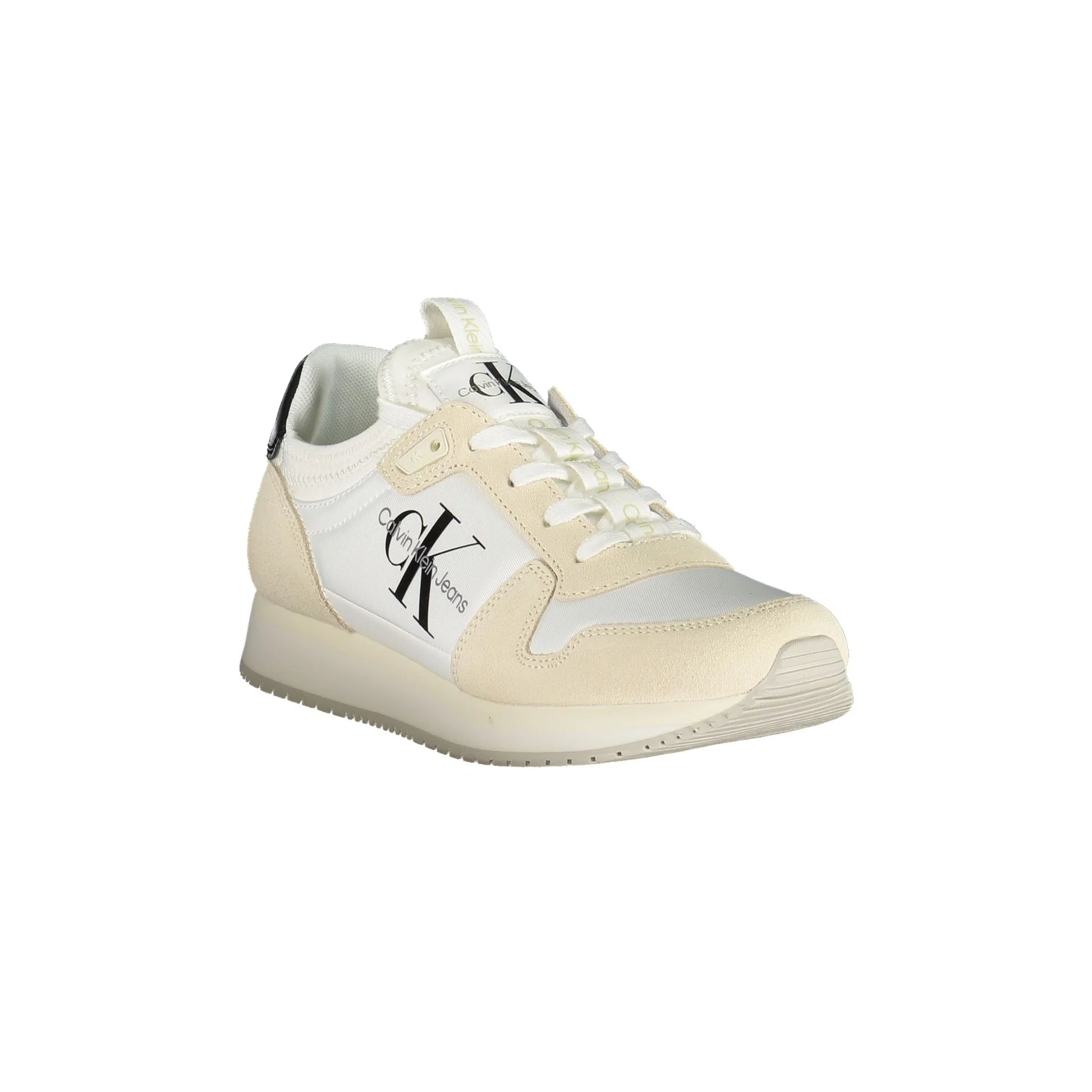 CALVIN KLEIN Scarpe Sneakers Donna Bianche con Dettagli a Contrasto bianco - vista 2