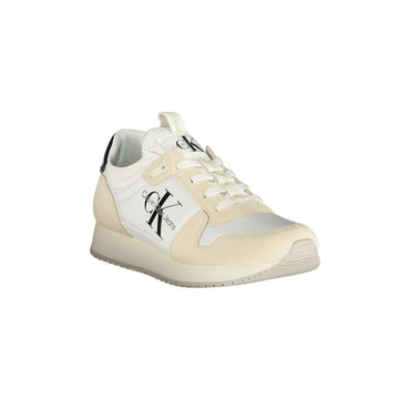 CALVIN KLEIN Scarpe Sneakers Donna Bianche con Dettagli a Contrasto bianco - vista 2
