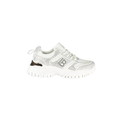 LAURA BIAGIOTTI Sneakers Donna Bianche con Lacci e Strass