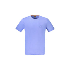 Boss T-Shirt Maniche Corte Uomo Blu Ricamo