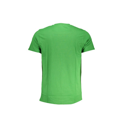 Cavalli Class T-Shirt Maniche Corte Uomo Verde Stampa Logo - vista 2