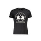La Martina T-Shirt Maniche Corte Uomo Nera Stampa Logo Nero - foto prodotto