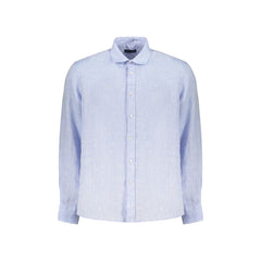 North Sails Camisa de Manga Larga Hombre Azul Bordado