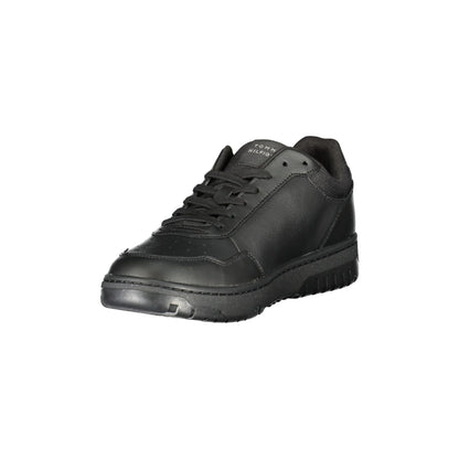 TOMMY HILFIGER Scarpe Sneakers Uomo Nere con Logo e Plantare Removibile nero - vista 3