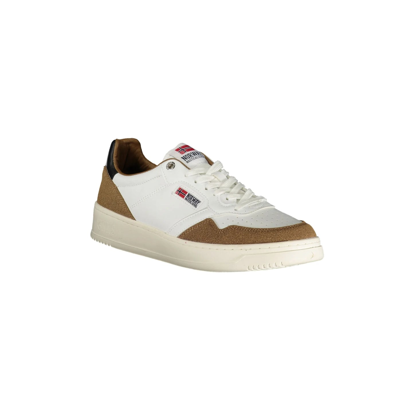 NORWAY 1963 Sneakers Uomo Bianche Nobel con Lacci bianco - vista 2