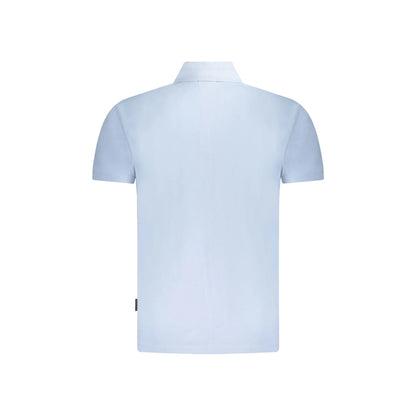 Napapijri Polo Maniche Corte Uomo Azzurra Ricamo azzurro - vista 2