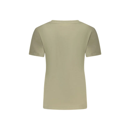 Guess Jeans T-Shirt Maniche Corte Donna Verdi Stampa Logo - vista 2