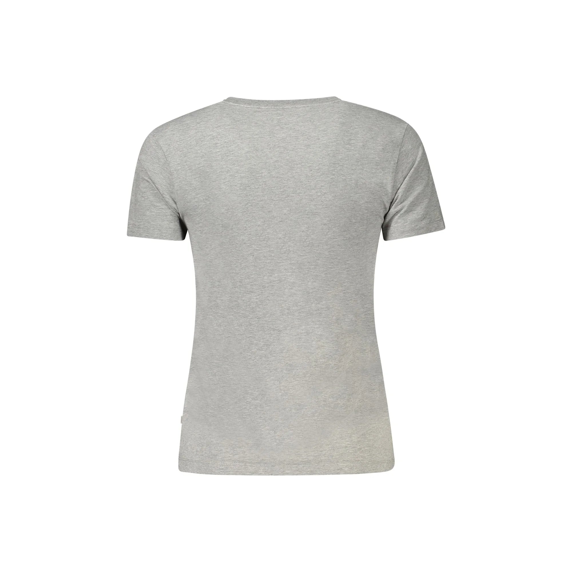 GUESS JEANS T-SHIRT MANICHE CORTE DONNA GRIGIO